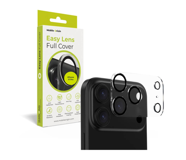 Mobile Origin Easy Lens full cover do iPhone 17 Pro / 17 Pro Max clear FRL-LGFC-i17Pro-CLR - 1363041 - zdjęcie